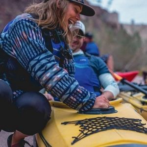 Rare Patagonia Kuta Klash Synchilla Printed Blue Fleece Large